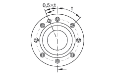 INA 推力角接触球轴承 ZKLF70155-2Z, 双向,用于丝杠安装,两侧间隙密封